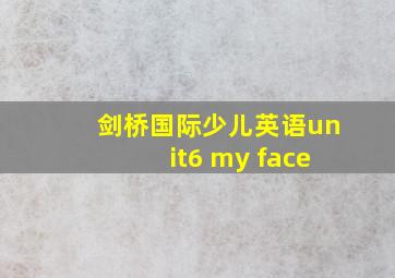 剑桥国际少儿英语unit6 my face